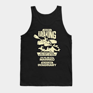 Funny Kayaking Kayaker's Wife Gift Tank Top